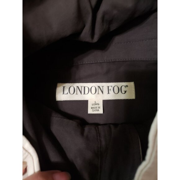 London Fog Jacket Parka Down Filled Removable Lining & Hood Beige/Brown Large - Picture 8 of 16